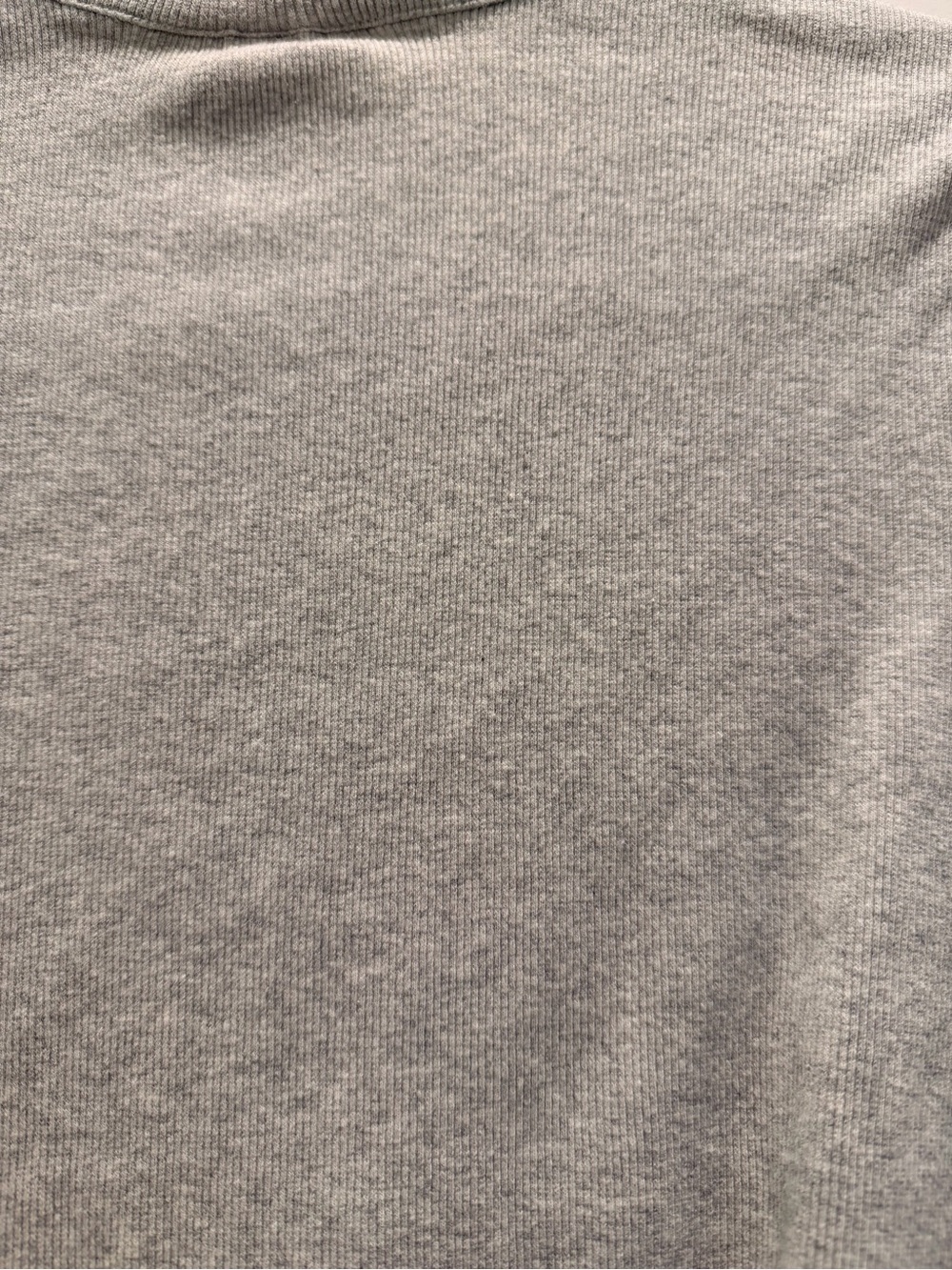 Universal Thread Light Gray Ribbed Button Front Top - Picture 4 of 4